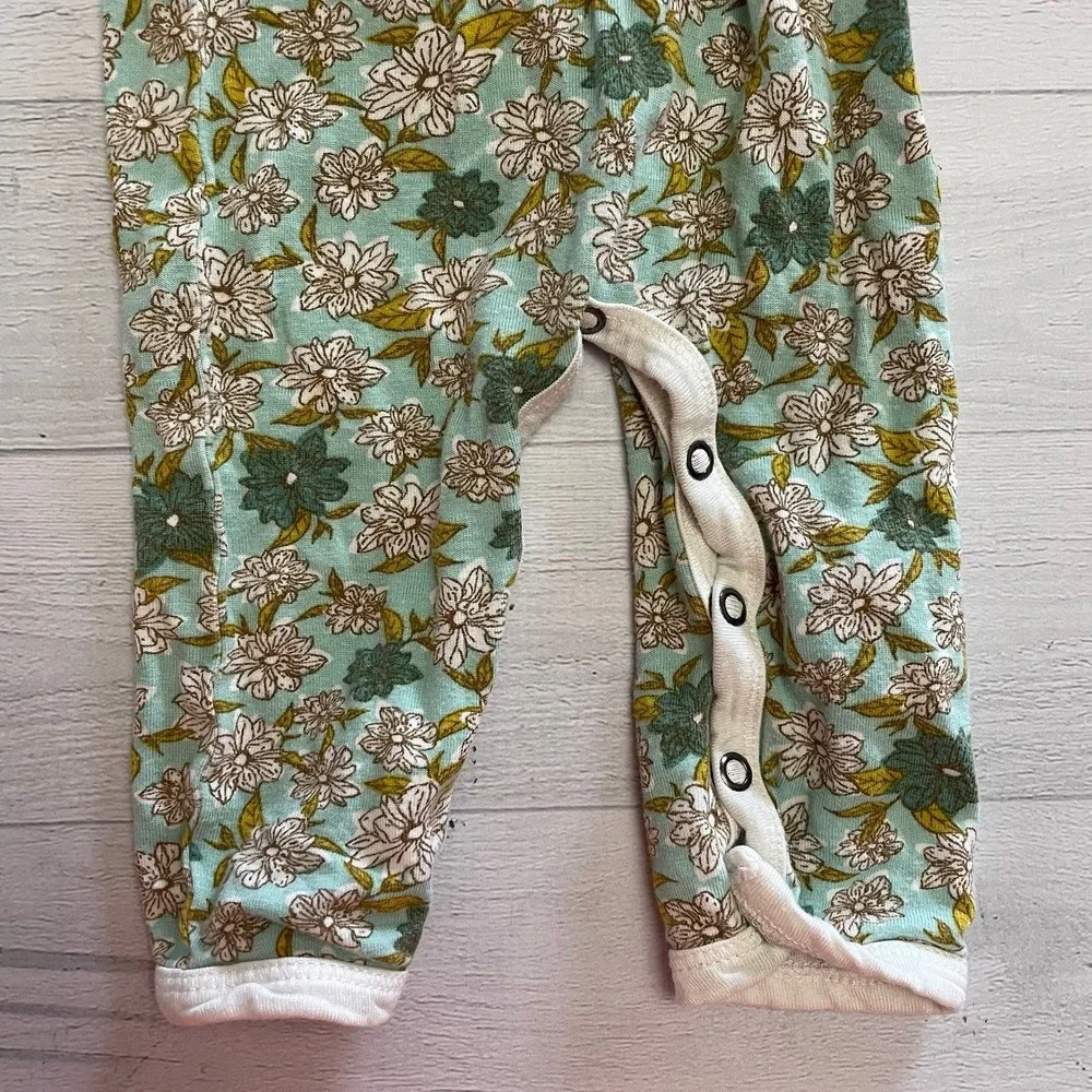 Milkbarn baby girls floral hooded romper‎ 3-6 months